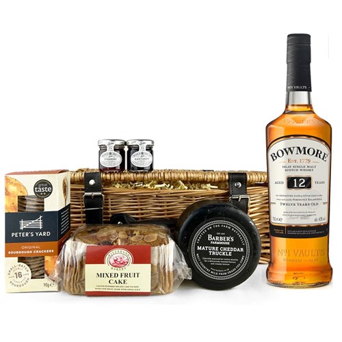 Bowmore 12 Year Old Whisky 70cl Premium Gift Hamper – Luxury Food & Drink Hamper